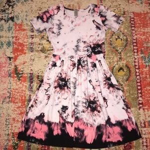 Tie dye Lularoe Amelia dress